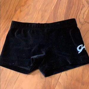 GK CM child medium velvet shorts gymnastics dance,